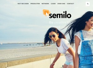 How semilo.com looks like on a tablet such as an iPad.