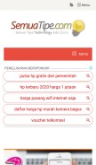 How semuatipe.com looks like on a mobile device such as an iPhone.