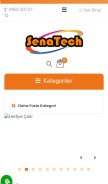 How senatech.com.tr looks like on a mobile device such as an iPhone.
