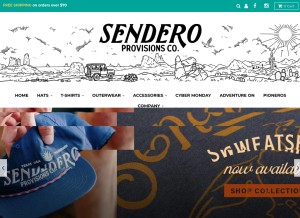 How senderopc.com looks like on a tablet such as an iPad.