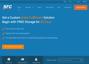 How sendfromchina.com looks like on a tablet such as an iPad.
