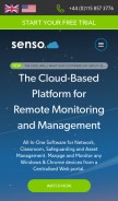 How senso.cloud looks like on a mobile device such as an iPhone.