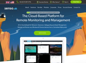 How senso.cloud looks like on a tablet such as an iPad.