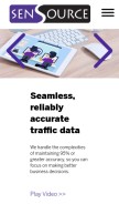 How sensourceinc.com looks like on a mobile device such as an iPhone.