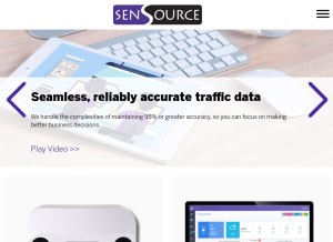 How sensourceinc.com looks like on a tablet such as an iPad.