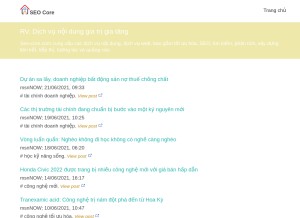 How seo-core.com looks like on a tablet such as an iPad.