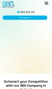 How seo-ireland.ie looks like on a mobile device such as an iPhone.