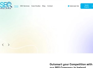 How seo-ireland.ie looks like on a tablet such as an iPad.