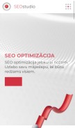 How seo-optimizacija.lv looks like on a mobile device such as an iPhone.