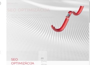 How seo-optimizacija.lv looks like on a tablet such as an iPad.