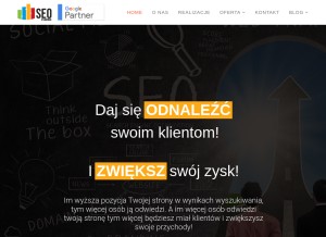 How seo.akustrefa.pl looks like on a tablet such as an iPad.