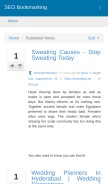 How seobookmarking.club looks like on a mobile device such as an iPhone.