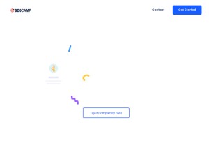 How seocamp.net looks like on a tablet such as an iPad.