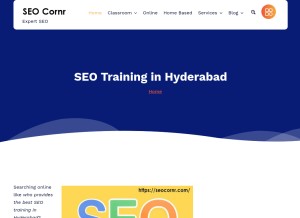 How seocornr.com looks like on a tablet such as an iPad.