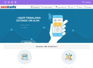 How seokaos.com looks like on a tablet such as an iPad.