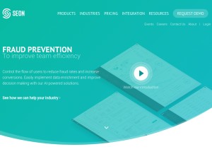 How seon.io looks like on a tablet such as an iPad.