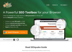 How seoquake.com looks like on a tablet such as an iPad.