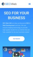 How seoweb360.com looks like on a mobile device such as an iPhone.