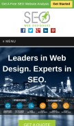 How seowebdesigners.net looks like on a mobile device such as an iPhone.