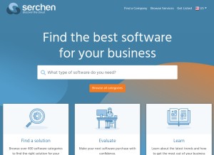 How serchen.com looks like on a tablet such as an iPad.