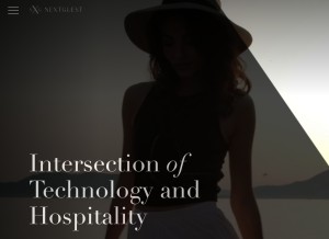 How serenata-services.com looks like on a tablet such as an iPad.