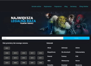 How seriale.best looks like on a tablet such as an iPad.