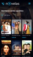 How serie-novelas.com looks like on a mobile device such as an iPhone.