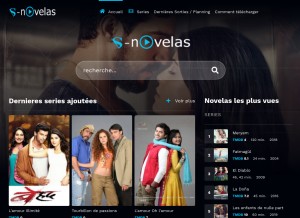 How serie-novelas.com looks like on a tablet such as an iPad.