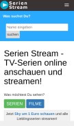 How serienstreamen.de looks like on a mobile device such as an iPhone.