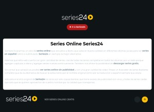 How series24.to looks like on a tablet such as an iPad.