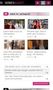 How seriesaddict.fr looks like on a mobile device such as an iPhone.