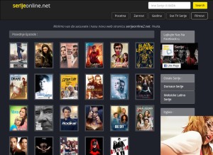 How serijeonline.net looks like on a tablet such as an iPad.