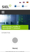 How serv.si looks like on a mobile device such as an iPhone.