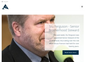 How servantsoftheword.org looks like on a tablet such as an iPad.