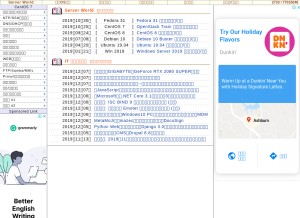 How server-world.info looks like on a tablet such as an iPad.