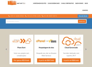 How serverdo.in looks like on a tablet such as an iPad.