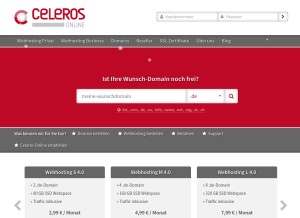 How servertools24.de looks like on a tablet such as an iPad.