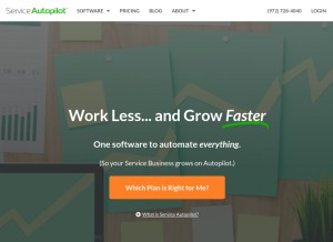 How serviceautopilot.com looks like on a tablet such as an iPad.