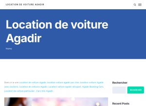 How servicesagadir.com looks like on a tablet such as an iPad.