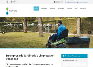 How serviciosintegralescarreno.es looks like on a tablet such as an iPad.