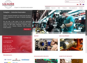 How serwis-automatyka.pl looks like on a tablet such as an iPad.