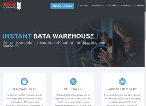 How sesamesoftware.com looks like on a tablet such as an iPad.