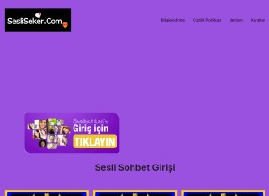 How sesliseker.com looks like on a tablet such as an iPad.