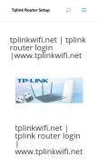 How setuptplinkwifi-net.com looks like on a mobile device such as an iPhone.