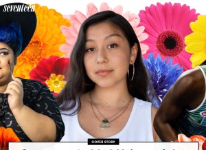 How seventeen.com looks like on a tablet such as an iPad.