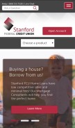 How sfcu.org looks like on a mobile device such as an iPhone.