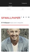 How sfwallpaper.com looks like on a mobile device such as an iPhone.