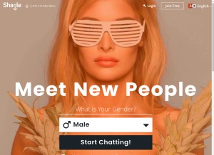 How shagle.com looks like on a tablet such as an iPad.