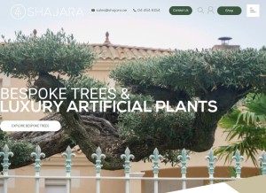 How shajara.ae looks like on a tablet such as an iPad.