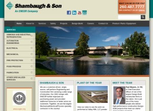 How shambaugh.com looks like on a tablet such as an iPad.